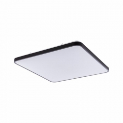 Nowodvorski plafon AGNES SQUARE LED 64W LED x 1 Stal lakierowana Tworzywo sztuczne PMMA Czarny ~220-230 V MAX: 64W