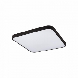 Nowodvorski plafon AGNES SQUARE LED LED x 1 Stal lakierowana Tworzywo sztuczne PMMA Czarny ~220-230 V MAX: 32W