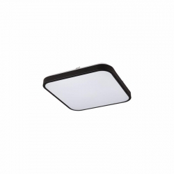 Nowodvorski plafon AGNES SQUARE LED LED x 1 Stal lakierowana Tworzywo sztuczne PMMA Czarny ~220-230 V MAX: 16W