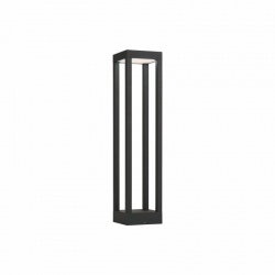 Nowodvorski słupek ogrodowy STRUCTURE LED LED Aluminium lakierowane Tworzywo sztuczne PC Czarny ~220-230 V MAX: 13W