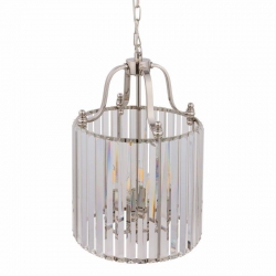 Nowodvorski lampa wisząca BOSTON E14 x 4 Stal chromowana Szkło Chrom ~220-230 V MAX: 4x40W