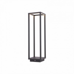 Nowodvorski słupek ogrodowy SYMMETRY LED LED x 1 Aluminium lakierowane Tworzywo sztuczne PC Grafitowy ~220-230 V MAX: 7W
