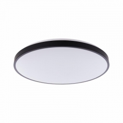 Nowodvorski plafon AGNES ROUND LED LED x 1 Stal lakierowana Tworzywo sztuczne PMMA Czarny ~220-230 V MAX: 64W