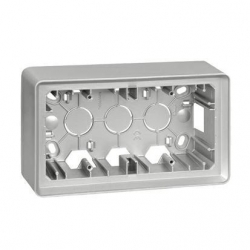 Kontakt Simon Simon 82 Puszka natynkowa 2-krotna aluminium
