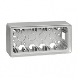 Kontakt Simon Simon 82 Puszka natynkowa 3-krotna aluminium
