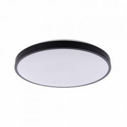 Nowodvorski plafon AGNES ROUND LED LED x 1 Stal lakierowana Tworzywo sztuczne PMMA Czarny ~220-230 V MAX: 22W