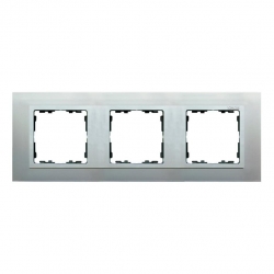 Kontakt Simon Simon 82 Nature Ramka 3-krotna Nature-metal, Aluminium / pierścień aluminium mat