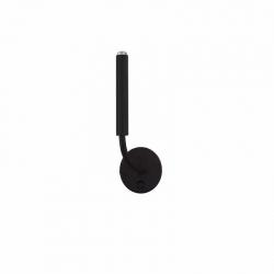 Nowodvorski kinkiet regulowany z włącznikiem STALACTITE G9 x 1 Stal lakierowana Peszel Czarny ~220-230 V MAX: 1x10W only LED