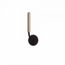 Nowodvorski kinkiet regulowany z włącznikiem STALACTITE G9 x 1 Lity mosiądz Stal lakierowana Mosiądz ~220-230 V MAX: 1x10W only LED