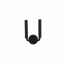 Nowodvorski kinkiet regulowany z włącznikiem STALACTITE G9 x 2 Stal lakierowana Peszel Czarny ~220-230 V MAX: 2x10W only LED