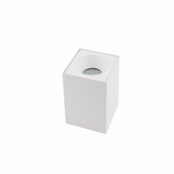 Nowodvorski oprawa natynkowa BRAVO GU10 x 1 Aluminium lakierowane Szkło Biały ~220-230 V MAX: 1x15W