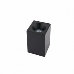 Nowodvorski oprawa natynkowa BRAVO GU10 x 1 Aluminium Szkło Czarny ~220-230 V MAX: 1x15W