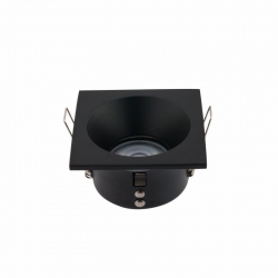 Nowodvorski oprawa wpuszczana DELTA GU10 x 1 Aluminium lakierowane Szkło Czarny ~220-230 V MAX: 1x15W