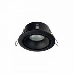 Nowodvorski oprawa wpuszczana FOXTROT GU10 x 1 Aluminium lakierowane Szkło Czarny ~220-230 V MAX: 1x15W