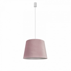 Nowodvorski lampa wisząca CONE M E27 x 1 Aksamit Stal lakierowana Różowy ~220-230 V MAX: 1x60W