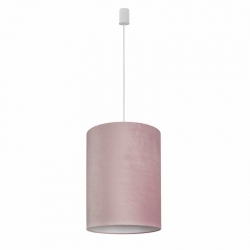 Nowodvorski lampa wisząca BARREL L E27 x 1 Aksamit Stal lakierowana Różowy ~220-230 V MAX: 1x60W