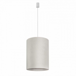 Nowodvorski lampa wisząca BARREL L E27 x 1 Aksamit Stal lakierowana Kremowy ~220-230 V MAX: 1x60W
