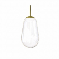 Nowodvorski Cameleon CAMELEON PEAR M x 0 Szkło Stal mosiądzowana Transparentny