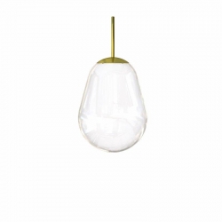Nowodvorski Cameleon CAMELEON PEAR S x 0 Szkło Stal mosiądzowana Transparentny