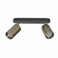 Nowodvorski oprawa natynkowa EYE SPOT GU10 x 2 Stal lakierowana Lity mosiądz Czarny ~220-230 V MAX: 2x10W only LED