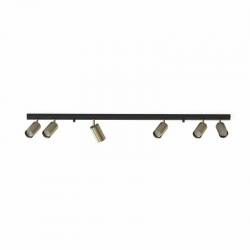 Nowodvorski oprawa natynkowa EYE SPOT GU10 x 6 Stal lakierowana Lity mosiądz Czarny ~220-230 V MAX: 6x10W only  LED