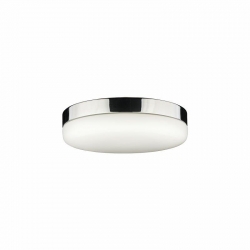 Nowodvorski plafon KASAI SENSOR E27 x 2 Szkło Stal chromowana Biały ~220-230 V MAX: 2x40W