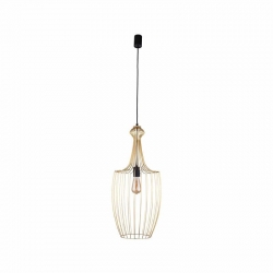 Nowodvorski lampa wisząca LUKSOR L E27 x 1 Stal mosiądzowana Stal lakierowana Mosiądz ~220-230 V MAX: 1x60W