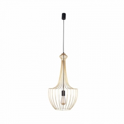 Nowodvorski lampa wisząca LUKSOR S E27 x 1 Stal mosiądzowana Stal lakierowana Mosiądz ~220-230 V MAX: 1x60W
