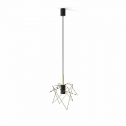 Nowodvorski lampa wisząca GSTAR GU10 x 1 Stal mosiądzowana Stal lakierowana Mosiądz ~220-230 V MAX: 1x10W only LED