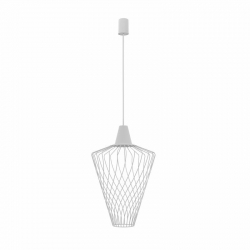 Nowodvorski lampa wisząca WAVE L E27 x 1 Stal lakierowana Biały ~220-230 V MAX: 1x60W