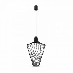 Nowodvorski lampa wisząca WAVE L E27 x 1 Stal lakierowana Czarny ~220-230 V MAX: 1x60W