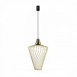 Nowodvorski lampa wisząca WAVE L E27 x 1 Stal mosiądzowana Stal lakierowana Mosiądz ~220-230 V MAX: 1x60W
