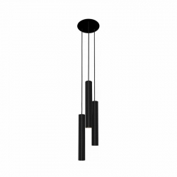 Nowodvorski lampa wisząca EYE L GU10 x 3 Stal lakierowana Czarny ~220-230 V MAX: 3x10W only LED