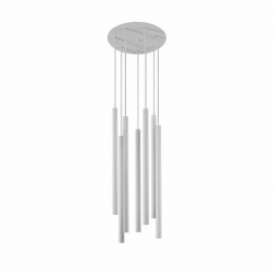 Nowodvorski lampa wisząca LASER 490 G9 x 7 Stal lakierowana Biały ~220-230 V MAX: 7x10W only LED