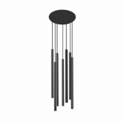 Nowodvorski lampa wisząca LASER 490 G9 x 7 Stal lakierowana Czarny ~220-230 V MAX: 7x10W only LED