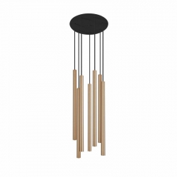 Nowodvorski lampa wisząca LASER 490 G9 x 7 Lity mosiądz Stal lakierowana Mosiądz ~220-230 V MAX: 7x10W only LED