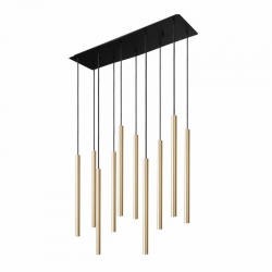 Nowodvorski lampa wisząca LASER 490 G9 x 10 Lity mosiądz Stal lakierowana Mosiądz ~220-230 V MAX: 10x10W only LED