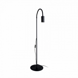Nowodvorski Lampa podłogowa EYE FLEX GU10 x 1 Stal lakierowana Peszel Czarny ~220-230 V MAX: 1x10W only LED