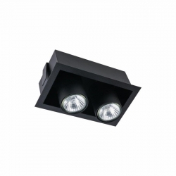 Nowodvorski oprawa wpuszczana EYE MOD GU10 x 2 Stal lakierowana Czarny ~220-230 V MAX: 2x35W