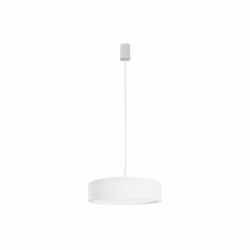 Nowodvorski lampa wisząca MIST E27 x 3 Tkanina Tworzywo sztuczne Biały ~220-230 V MAX: 3x25W only LED