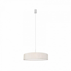 Nowodvorski lampa wisząca TURDA E27 x 3 Tkanina Tworzywo sztuczne Biały ~220-230 V MAX: 3x25W only LED