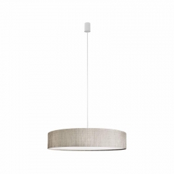 Nowodvorski lampa wisząca TURDA E27 x 3 Tkanina Tworzywo sztuczne Szary ~220-230 V MAX: 3x25W only LED