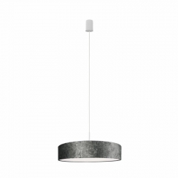 Nowodvorski lampa wisząca CROCO E27 x 3 Aksamit Tworzywo sztuczne Szary ~220-230 V MAX: 3x25W only LED