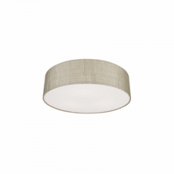 Nowodvorski plafon TURDA E27 x 3 Tkanina Tworzywo sztuczne Szary ~220-230 V MAX: 3x25W only LED