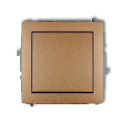 Karlik DECO łącznik jednobiegunowy złoty metalik PODTYNKOWY bez ramki IP20 10AX 250V 8DWP-1