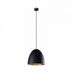 Nowodvorski lampa wisząca EGG M E27 x 1 Kompozyt Stal lakierowana Czarny ~220-230 V MAX: 1x40W