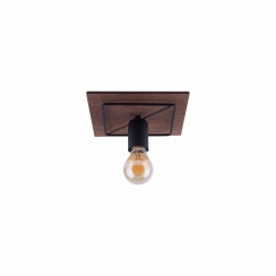 Nowodvorski oprawa przysufitowa COBA ANTIQUE E27 x 1 Sklejka Stal lakierowana Ciemne drewno ~220-230 V MAX: 1x60W