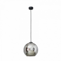 Nowodvorski lampa wisząca POLARIS E27 x 1 Szkło metalizowane Stal lakierowana Chrom ~220-230 V MAX: 1x60W