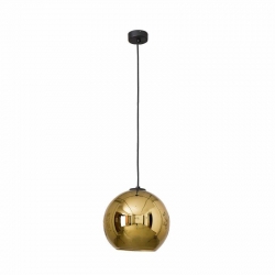 Nowodvorski lampa wisząca POLARIS E27 x 1 Szkło metalizowane Stal lakierowana Złoty ~220-230 V MAX: 1x60W