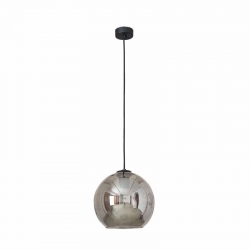 Nowodvorski lampa wisząca POLARIS E27 x 1 Szkło metalizowane Stal lakierowana Dymiony ~220-230 V MAX: 1x60W